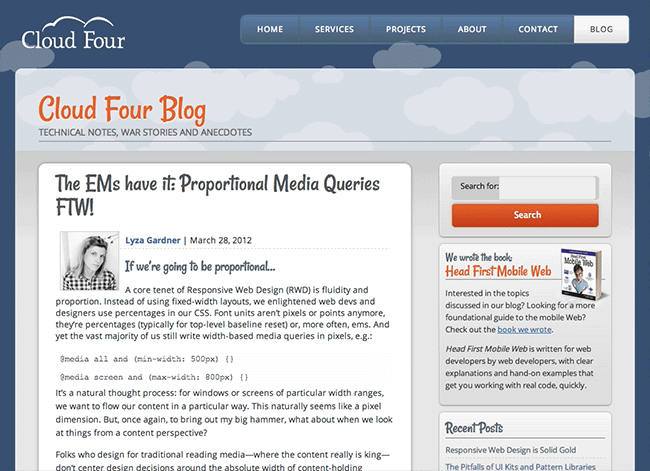 Relative Media Queries in action