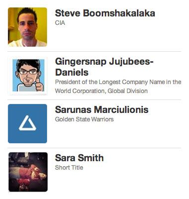 People list organism