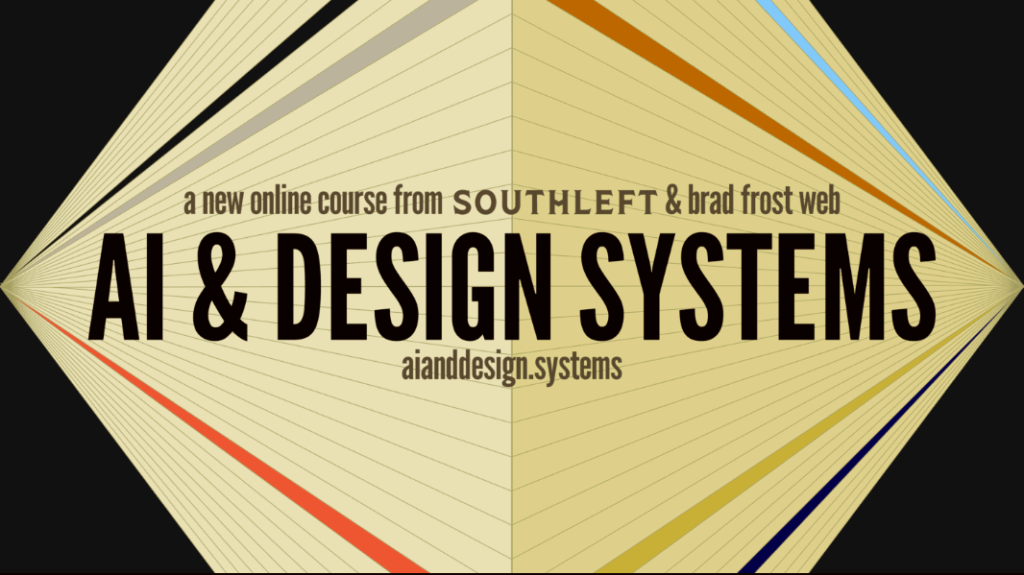 Logo for AI and Design Systems, a new online course from Southleft and Brad Frost Web. aianddesign.systems