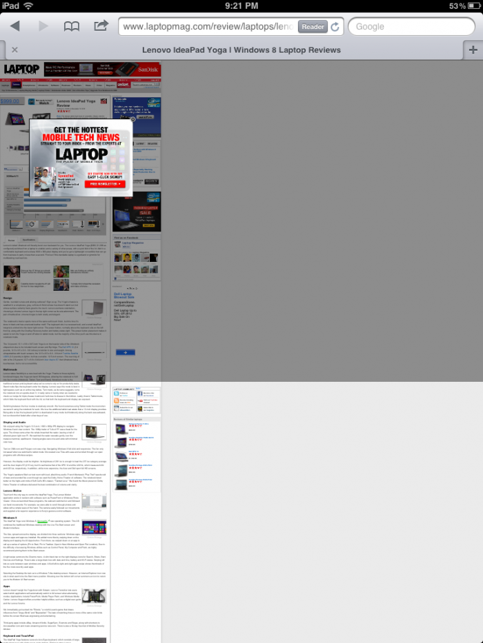 Crazy mobile web overlay