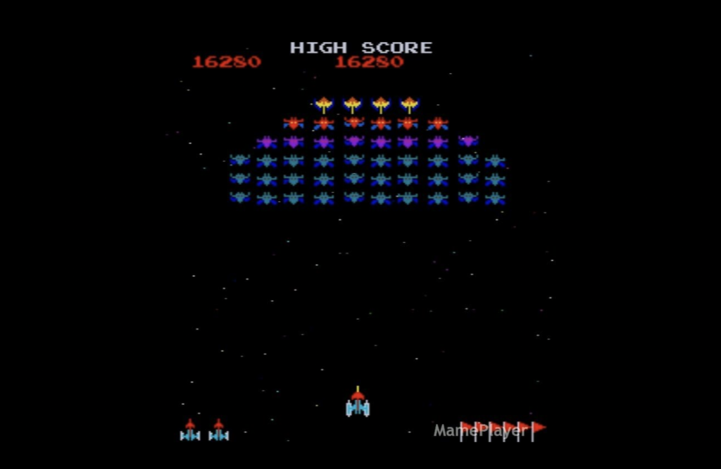 Galaxian Atari gameplay
