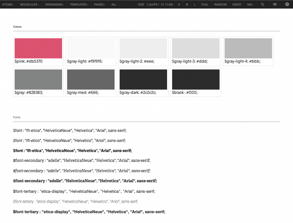 Frostfinery.com Pattern Lab