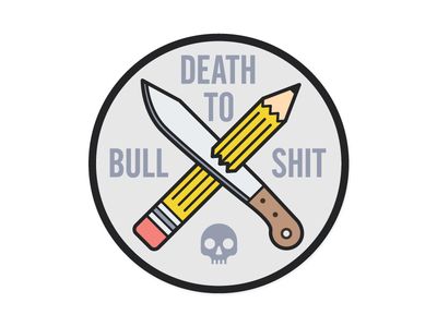 Death to Bullshit logo by Josh Higgins