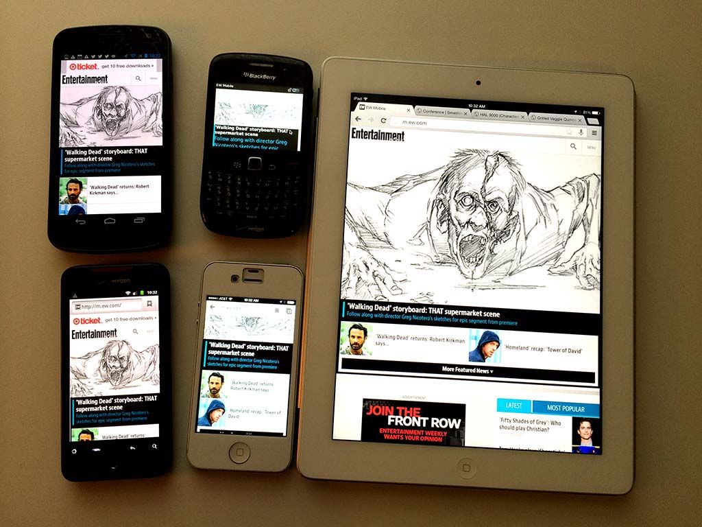 Entertainment Weekly Mobile Responsive Site