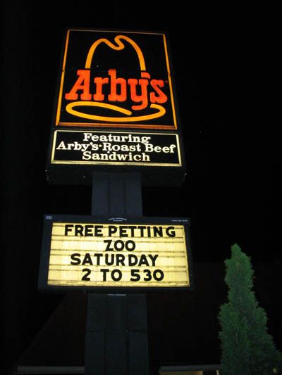 Arby's Petting Zoo