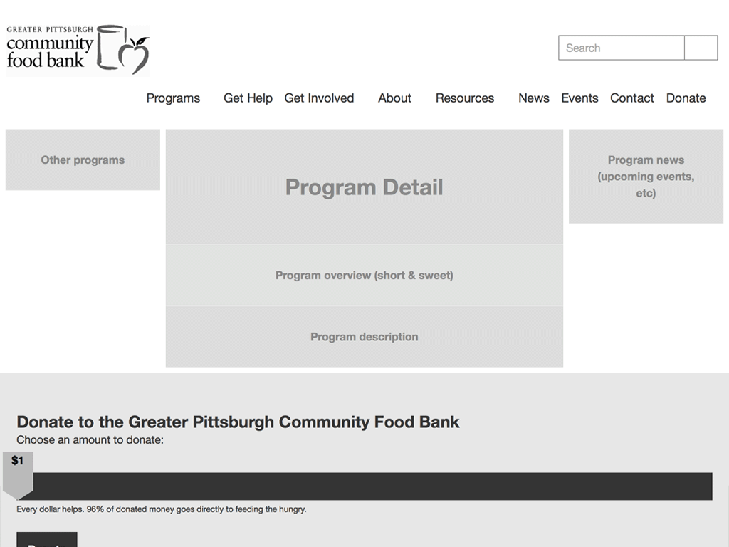 gray box wireframes with layout
