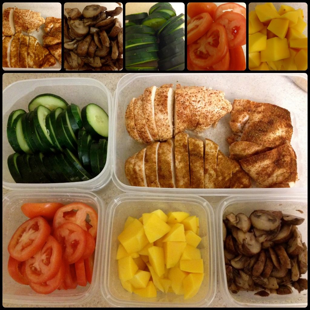 Prepared food ready for cooking