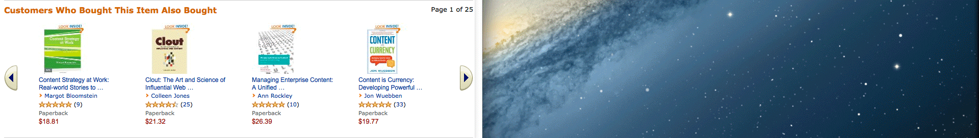 Overflow Pattern on Amazon