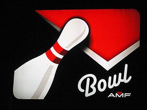 Retro Bowling Sign in Richmond, VA